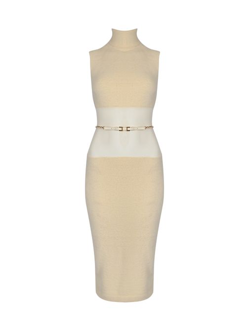 Abito in maglia con cintura Milk Elisabetta Franchi | AM37T57E2DZ9